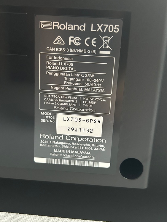 Roland LX705-GPSR（ピアノ・楽器・PA機材）の商品画像 - 査定依頼日：2025年9月2日 - 最高査定価格：15,500円