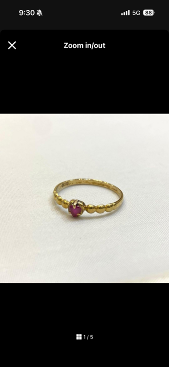 Ruby k18 リング（金・貴金属）の商品画像 - 査定依頼日：2026年2月6日 - 最高査定価格：40,000円