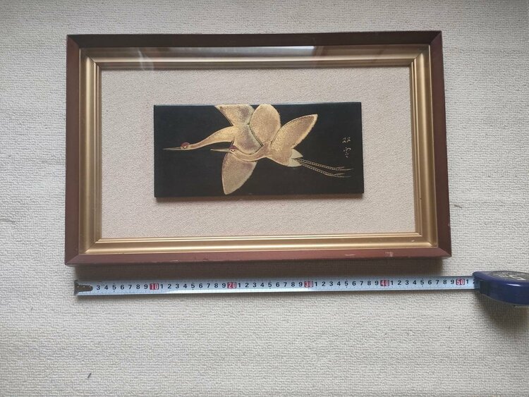 額装絵画（鳥）（美術品・骨董品）の商品画像 - 査定依頼日：2026年9月23日 - 最高査定価格：100,000円