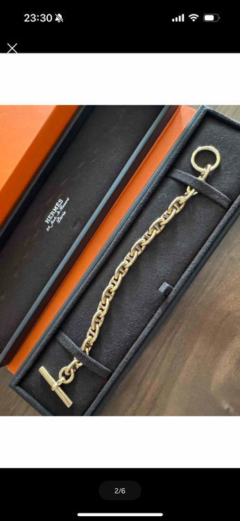 エルメスシェヌダンクルブレスレット（金・貴金属）の商品画像 - 査定依頼日：2025年9月18日 - 最高査定価格：3,000,000円