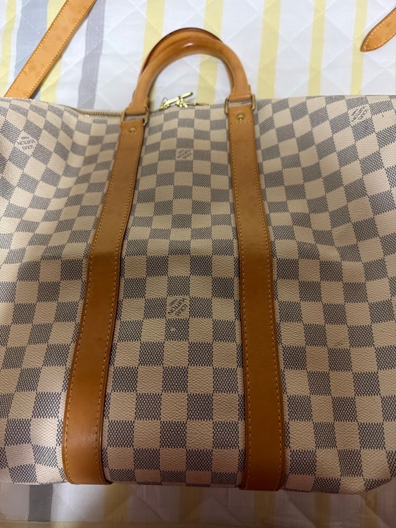 Louis Vuitton（ルイ・ヴィトン）ダミエ・アズール キーポル・バンドリエール45（ブランドバッグ）の商品画像 - 査定依頼日：2026年9月3日 - 最高査定価格：100,000円