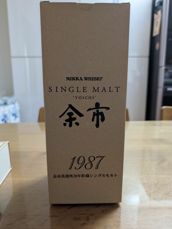 余市1987（お酒）の商品画像 - 査定依頼日：2025年7月8日 - 最高査定価格：292,000円