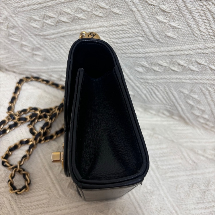 マトラッセパール ブラックラムスキン レディース ショルダーバッグ 付属品なし（ブランドバッグ）の商品画像 - 査定依頼日：2025年6月27日 - 最高査定価格：250,000円