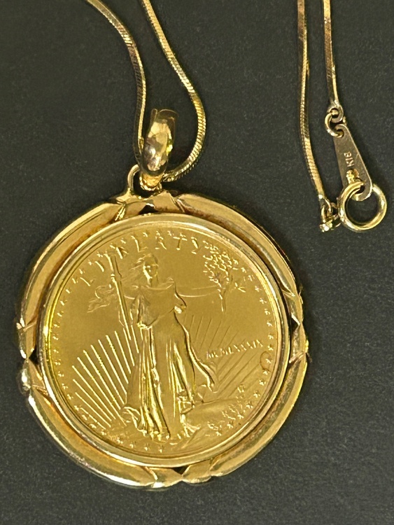 コインネックレス（金・貴金属）の商品画像 - 査定依頼日：2026年3月9日 - 最高査定価格：70,000円