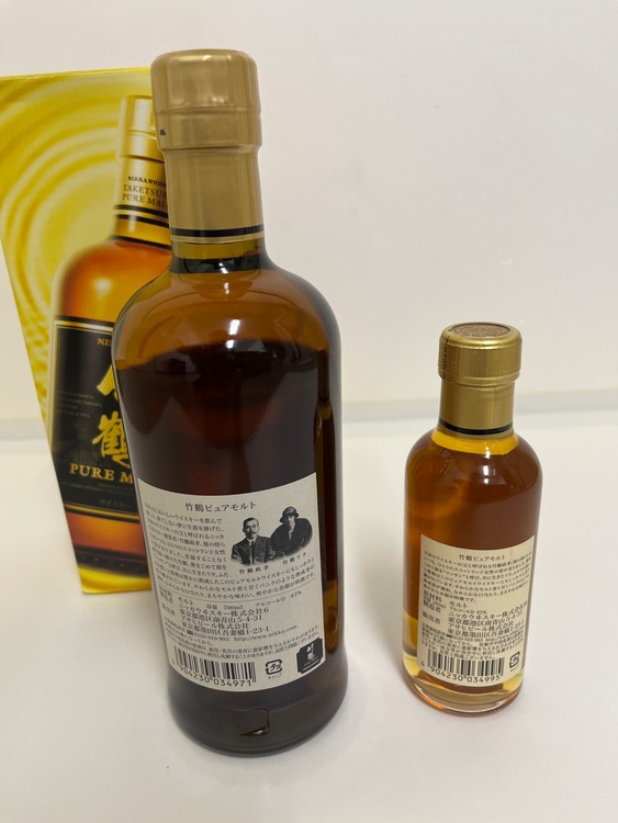 竹鶴　700ml 竹鶴　180ml（お酒）の商品画像 - 査定依頼日：2025年8月13日 - 最高査定価格：7,200円