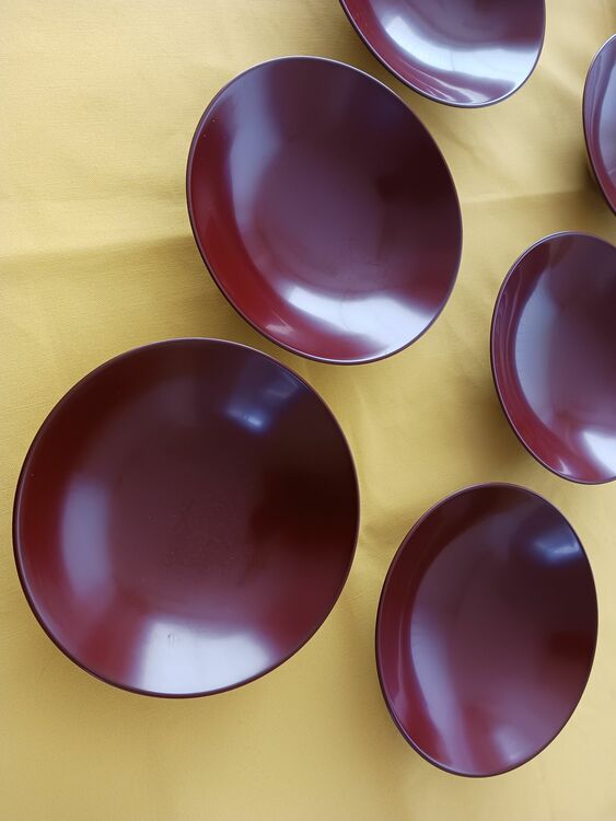 【越前漆器】輪花取り皿６寸　天然木 10枚組　（食器）の商品画像 - 査定依頼日：2025年8月21日 - 最高査定価格：2,000円