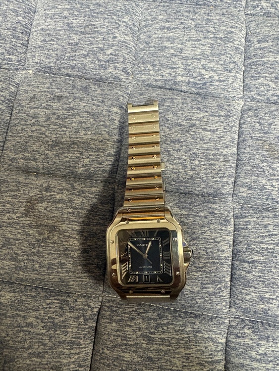 サントス　ブルー文字盤（高級時計）の商品画像 - 査定依頼日：2026年2月24日 - 最高査定価格：950,000円