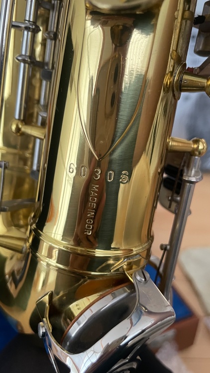 WELTKLANG SOLISTアルトサックス、Made in GDR、シリアル60306、ケースあり（ピアノ・楽器・PA機材）の商品画像 - 査定依頼日：2026年8月12日 - 最高査定価格：25,000円
