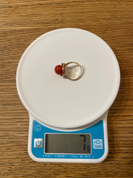 珊瑚リング（金・貴金属）の商品画像 - 査定依頼日：2026年2月12日 - 最高査定価格：129,000円