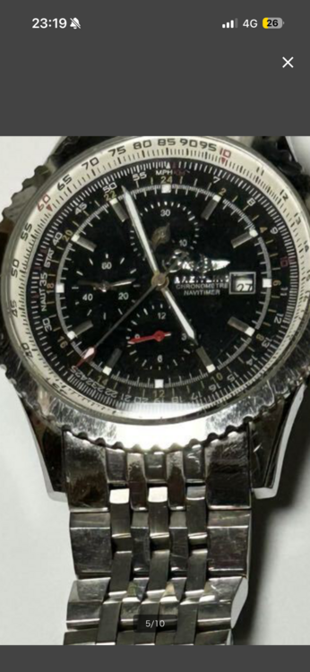 ブライトリング ナビタイマー （高級時計）の商品画像 - 査定依頼日：2026年2月15日 - 最高査定価格：500,000円