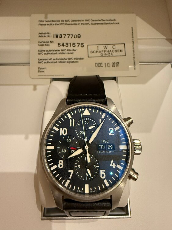 IWC パイロットウォッチ IW37770（高級時計）の商品画像 - 査定依頼日：2025年3月23日 - 最高査定価格：440,000円
