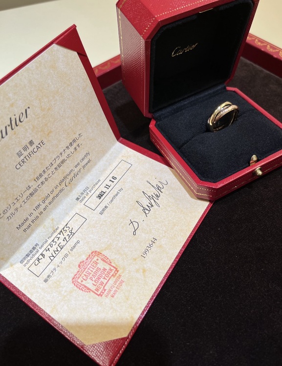 Cartier トリニティリング（金・貴金属）の商品画像 - 査定依頼日：2026年1月30日 - 最高査定価格：250,000円