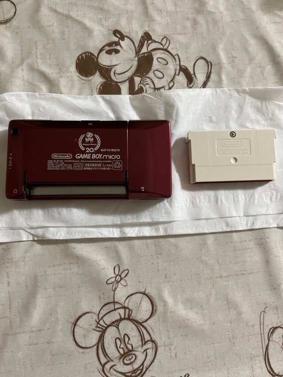 ゲームボーイミクロとカセット（ゲーム機本体・ゲームソフト）の商品画像 - 査定依頼日：2022年7月15日 - 最高査定価格：8,500円