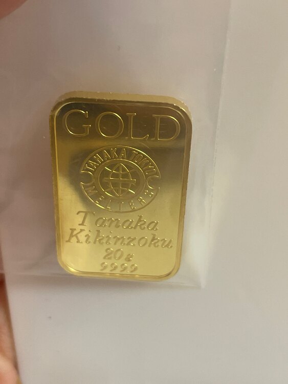 田中貴金属24金インゴット20g（金・貴金属）の商品画像 - 査定依頼日：2024年3月4日 - 最高査定価格：204,000円