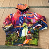 Prada SS19 psychedelic hoodie（古着・ファッション）の商品画像 - 査定依頼日：2026年6月14日 - 最高査定価格：100,000円