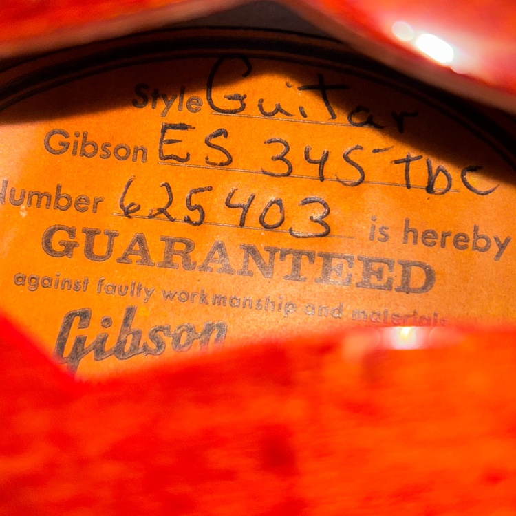 Gibson ES-345TDC（ピアノ・楽器・PA機材）の商品画像 - 査定依頼日：2026年4月19日 - 最高査定価格：589,000円