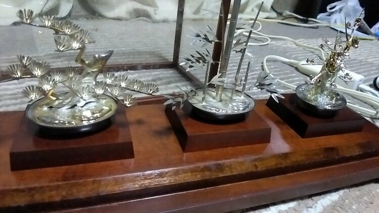 松竹梅純銀仕上げ（美術品・骨董品）の商品画像 - 査定依頼日：2026年3月24日 - 最高査定価格：100,000円