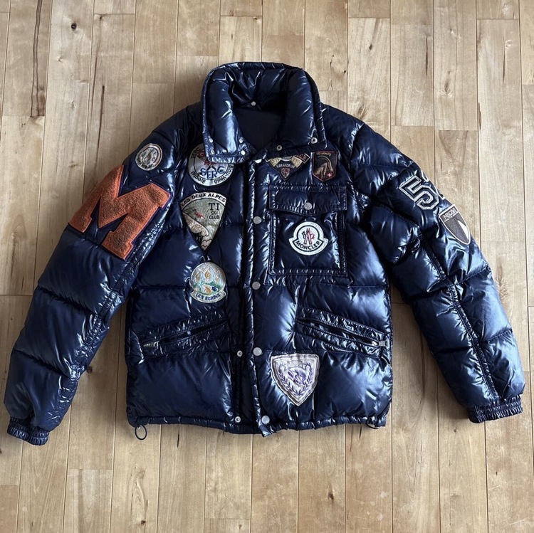  K2 ワッペン ダウンジャケット ネイビー（古着・ファッション）の商品画像 - 査定依頼日：2026年1月21日 - 最高査定価格：28,000円