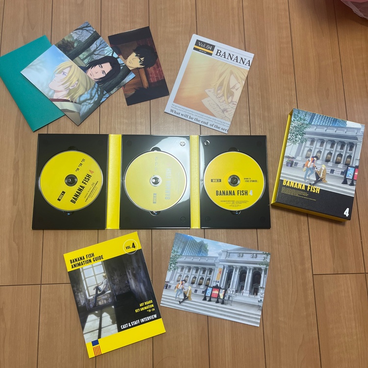 BANANA FISH Blu-ray Disc BOX 完全生産限定版 全4巻セット（CD・DVD）の商品画像 - 査定依頼日：2026年10月26日 - 最高査定価格：11,000円