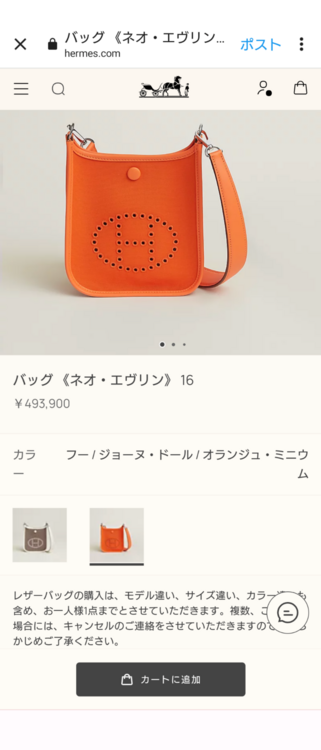 ネオエブリン16（ブランドバッグ）の商品画像 - 査定依頼日：2025年8月26日 - 最高査定価格：330,000円