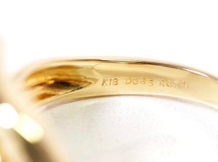 k18ダイヤ、ルビーリング（金・貴金属）の商品画像 - 査定依頼日：2022年12月25日 - 最高査定価格：60,000円