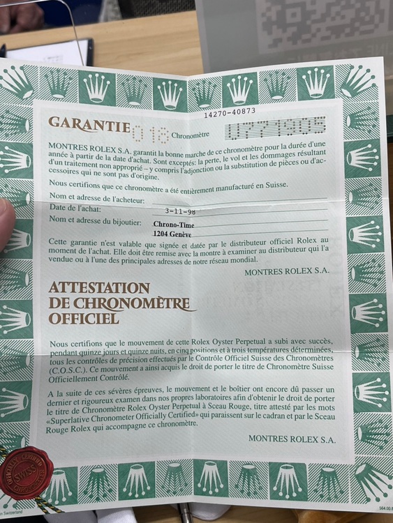 ロレックス エクスプローラー 1427（高級時計）の商品画像 - 査定依頼日：2025年11月13日 - 最高査定価格：900,000円