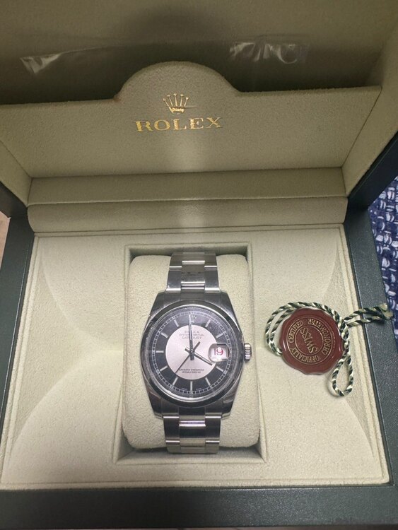 ロレックス デイトジャスト 116200 Z42373（高級時計）の商品画像 - 査定依頼日：2025年2月18日 - 最高査定価格：970,000円