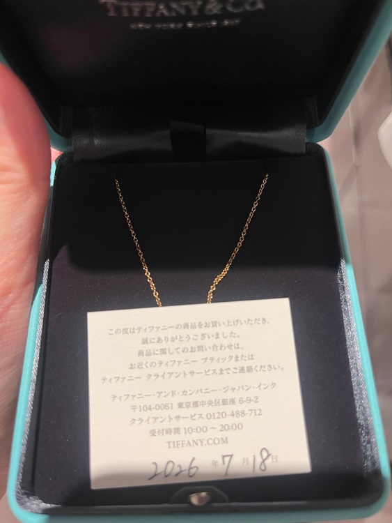 ティファニー　バイザヤードネックレス（金・貴金属）の商品画像 - 査定依頼日：2026年10月5日 - 最高査定価格：180,000円