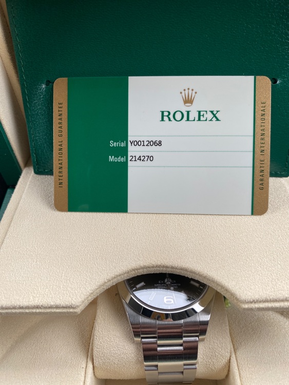 ロレックス エクスプローラー 21427（高級時計）の商品画像 - 査定依頼日：2025年7月16日 - 最高査定価格：1,050,000円