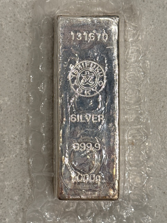 石福貴金属地金1キログラム（金・貴金属）の商品画像 - 査定依頼日：2026年5月11日 - 最高査定価格：280,000円