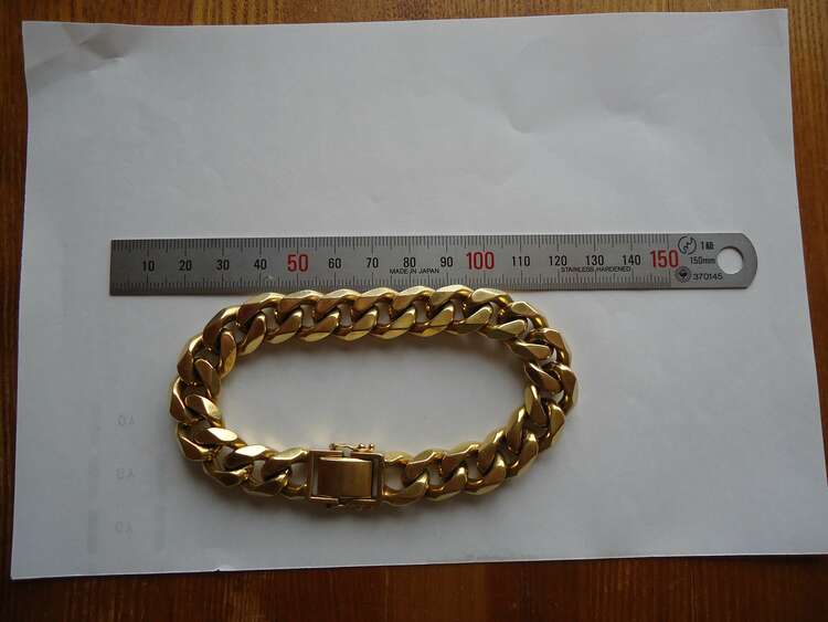 喜平ブレスレット　6面　150ｇ（金・貴金属）の商品画像 - 査定依頼日：2025年4月18日 - 最高査定価格：1,869,000円