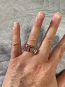 k18コンビサファイアとダイヤ指輪（宝石）の商品画像 - 査定依頼日：2025年10月6日 - 最高査定価格：150,000円