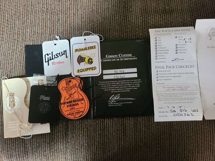GIBSON CUSTOM SHOP SG VOS（ピアノ・楽器・PA機材）の商品画像 - 査定依頼日：2026年7月5日 - 最高査定価格：300,000円