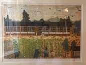 山下清　田舎の学校（美術品・骨董品）の商品画像 - 査定依頼日：2026年7月2日 - 最高査定価格：100,000円