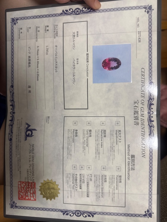 バイカラートルマリン（宝石）の商品画像 - 査定依頼日：2025年7月29日 - 最高査定価格：83,000円