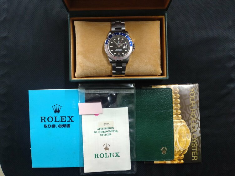ロレックス GMTマスター 16700（高級時計）の商品画像 - 査定依頼日：2026年2月7日 - 最高査定価格：1,850,000円