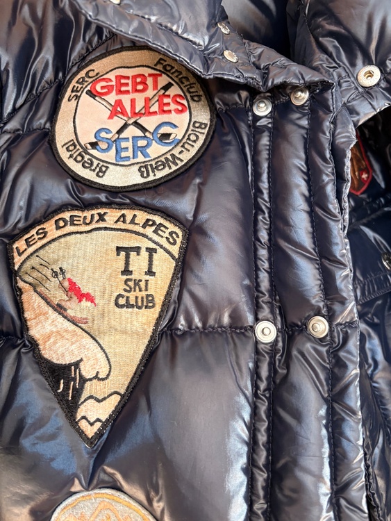  K2 ワッペン ダウンジャケット ネイビー（古着・ファッション）の商品画像 - 査定依頼日：2026年1月21日 - 最高査定価格：28,000円