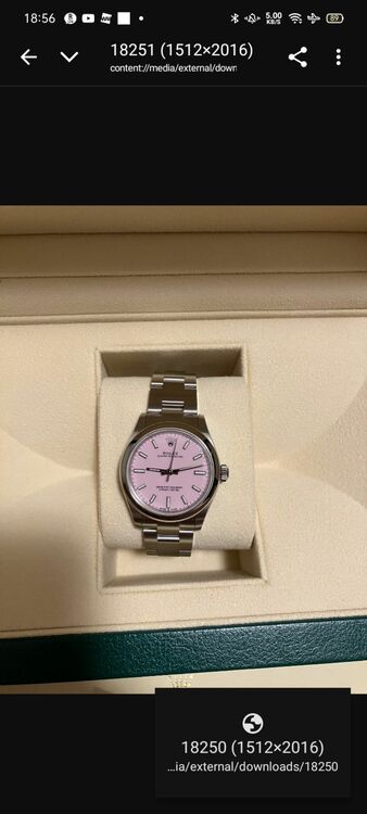 2022年4月購入　新品未使用オイスターパーペチュアル（高級時計）の商品画像 - 査定依頼日：2025年10月5日 - 最高査定価格：1,400,000円