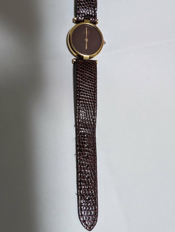 マスト ヴァンドーム ヴェルメイユ（ボルドー文字盤）（高級時計）の商品画像 - 査定依頼日：2026年2月25日 - 最高査定価格：120,000円