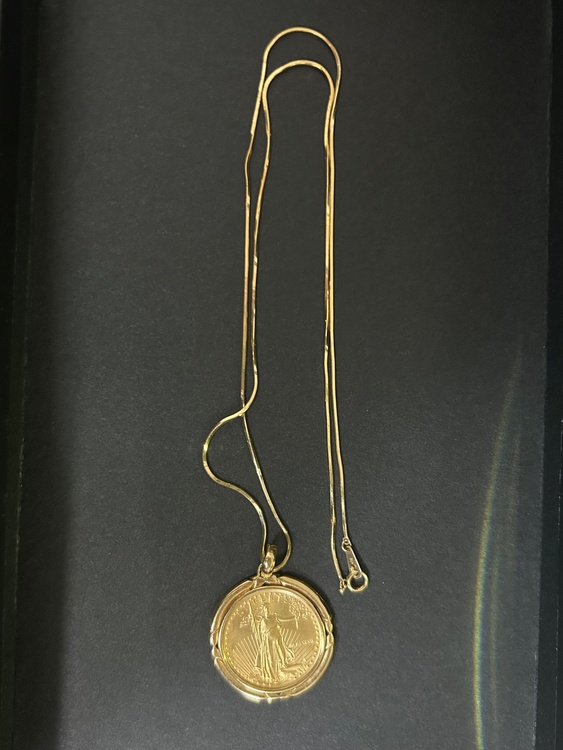 コインネックレス（金・貴金属）の商品画像 - 査定依頼日：2026年3月9日 - 最高査定価格：70,000円