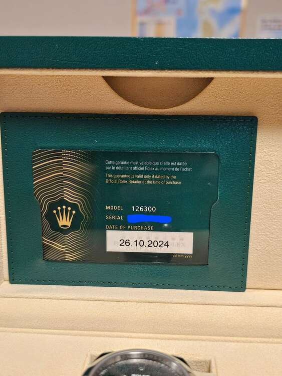 ロレックス デイトジャスト 126300（高級時計）の商品画像 - 査定依頼日：2025年5月2日 - 最高査定価格：1,470,000円
