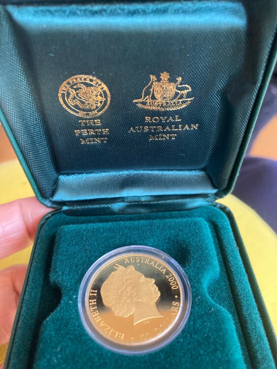 2000年　シドニーオリンピック公式記念コイン（金・貴金属）の商品画像 - 査定依頼日：2025年2月24日 - 最高査定価格：155,000円