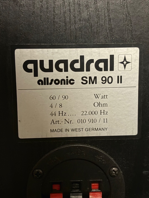 quadral allsonic SM90II（オーディオ・スピーカー）の商品画像 - 査定依頼日：2026年2月16日 - 最高査定価格：3,000円