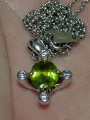 ペリドットダイアモンド、プラチナ900 K18金ネックレス（金・貴金属）の商品画像 - 査定依頼日：2026年8月14日 - 最高査定価格：22,000円