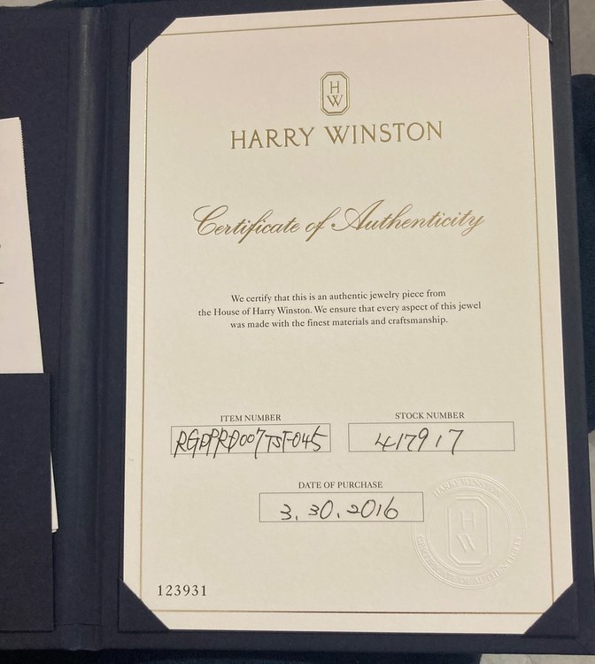ハリー・ウィンストン　　トリストリング（宝石）の商品画像 - 査定依頼日：2022年11月2日 - 最高査定価格：450,000円