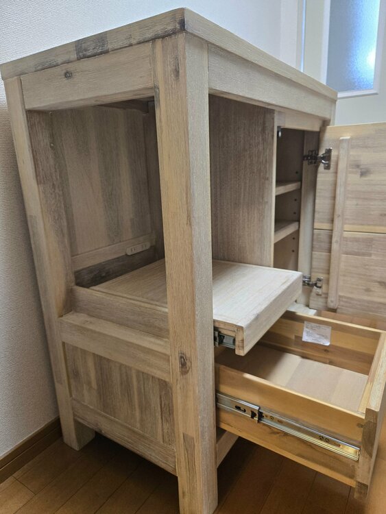 unico　マノア　キャビネット（家具・寝具）の商品画像 - 査定依頼日：2026年3月6日 - 最高査定価格：3,000円