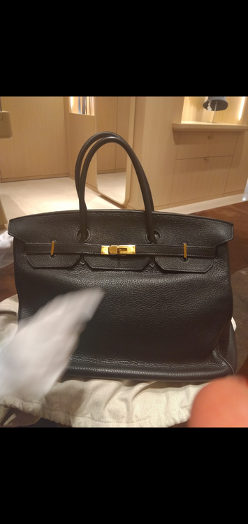 バーキン40 ブラック、ゴールド金具、■L.エルメス去年メンテナンス済、（ブランドバッグ）の商品画像 - 査定依頼日：2025年2月21日 - 最高査定価格：1,150,000円
