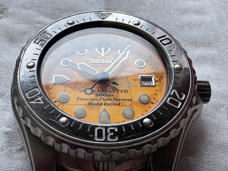 SEIKO KINETIC SCUBAMASTER 200m 腕時計 (1997（高級時計）の商品画像 - 査定依頼日：2025年11月23日 - 最高査定価格：15,000円