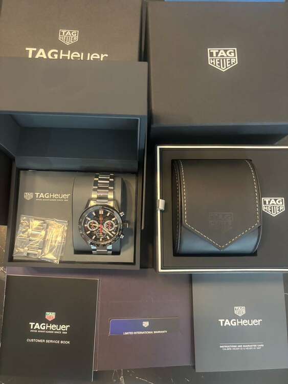タグ・ホイヤーカレラ（高級時計）の商品画像 - 査定依頼日：2025年4月6日 - 最高査定価格：410,000円