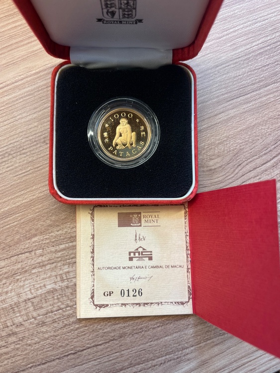 1992年1000パタカ金貨（金・貴金属）の商品画像 - 査定依頼日：2026年6月5日 - 最高査定価格：100,000円